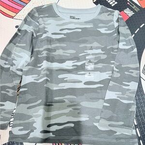 NWT! Epic Threads Kids' Green Camouflage Long Sleeve Shirt